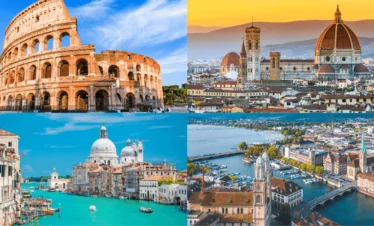 European Odyssey Collage - Rome, Zurich, Venice, Florence, Innsbruck, Paris with TravelFly