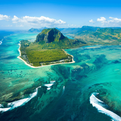 Scenic Mauritius - White sandy beaches and turquoise waters in the heart of the Indian Ocean.
