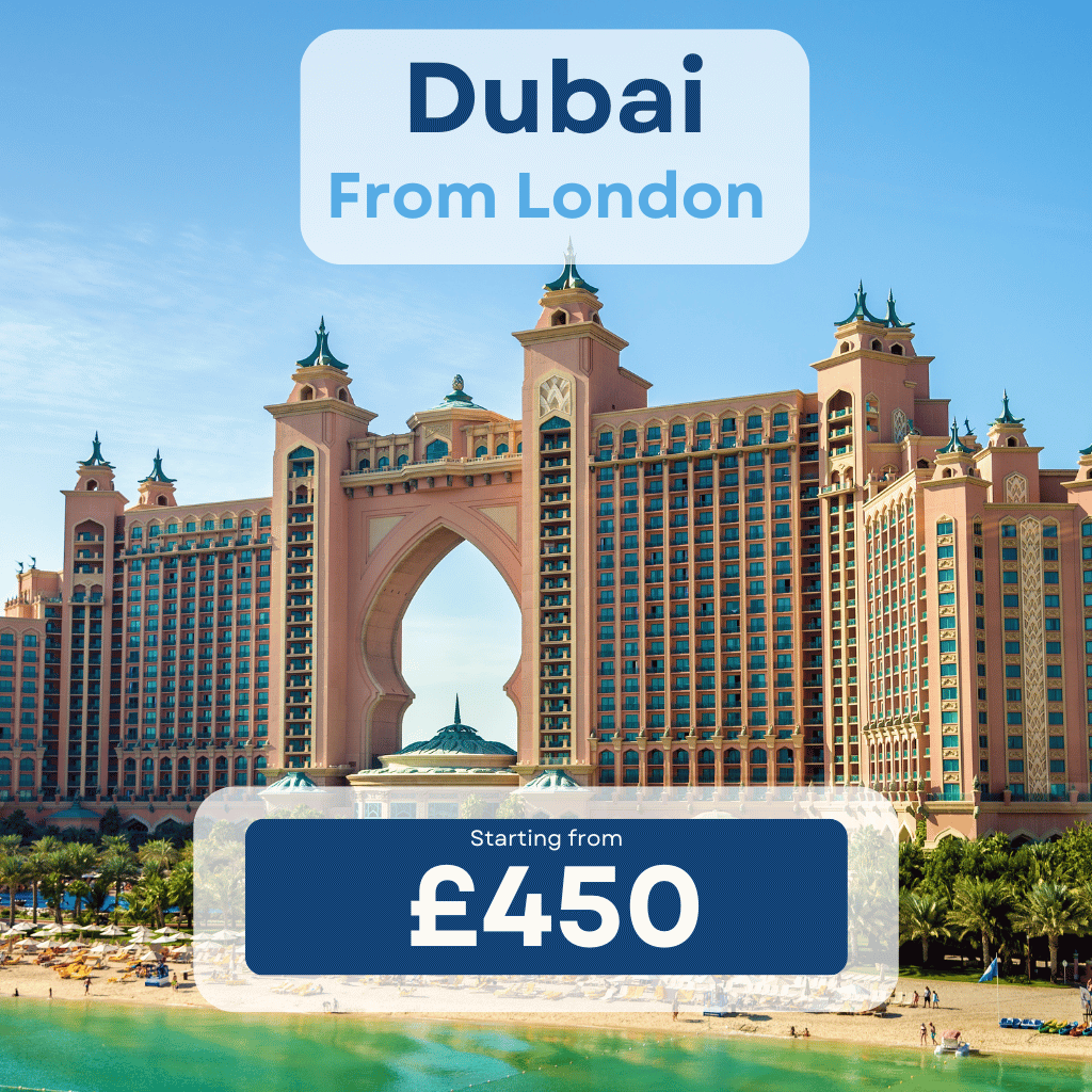 Dubai Skyline - Iconic Destination for TravelFly Flight Deals.